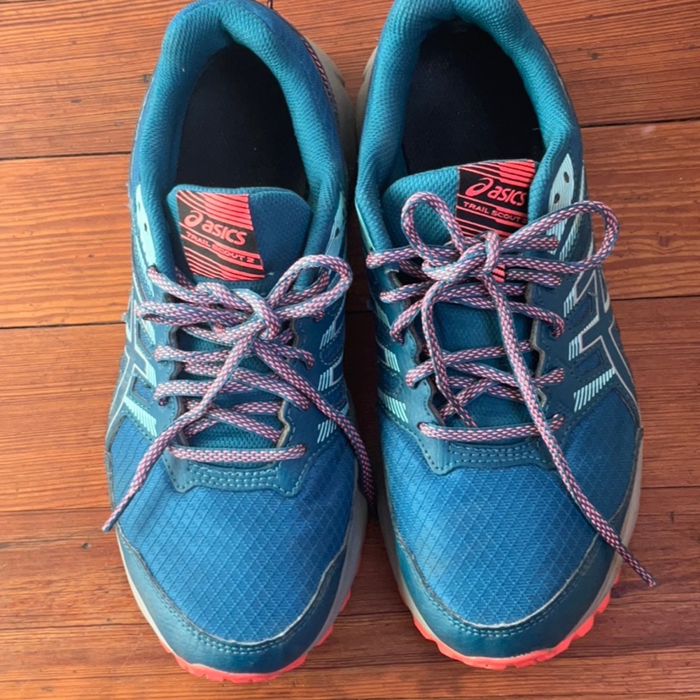 ASICS blue athletic shoes - Picture 3 of 15